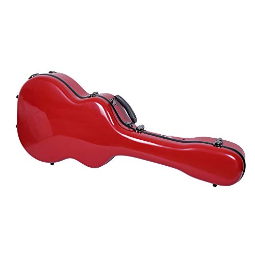 Image of Crossrock Deluxe Fiberglass Case for OM, Martin 000 Guitars(CRF2020OMRD)