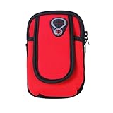 YYDPYZBD Armband 2-teilige wasserdichte Handytasche, Outdoor-sportarmband, Tauchmaterial-rot