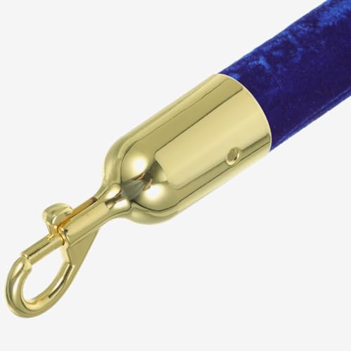 HOMSFOU Metal Hook Lanyard Rope End Stopper with 12Mm Rope Compatibility Heavy Duty Removable Cord Hooks for Industrial Guardrail and Event Barrier Use 3.74X1.18X1.18In