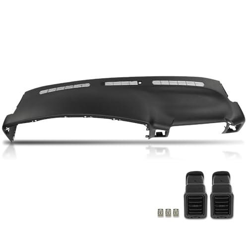 PIT66 Upper Dash Cover Dashboard 1PC Fit Chevy Silverado GMC Sierra 1500 2500HD 1999 2000 2001 2002 2003 2004 2005 2006, Fit Chevy Tahoe Suburban & GMC Yukon XL 1500 2000-2006 Black
