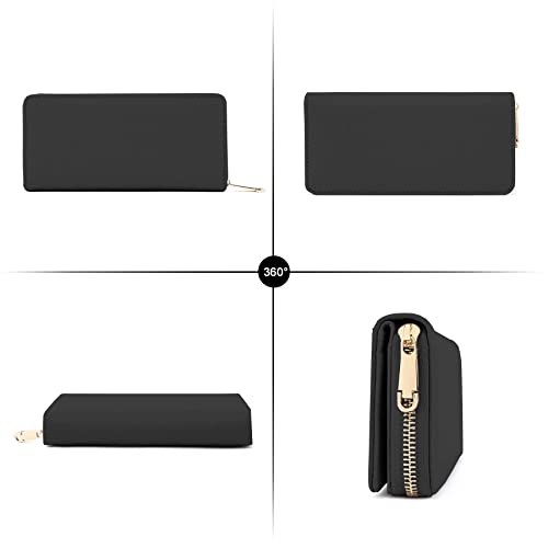 Offene TANTOMI Geldbörse im Langformat mit zwei Scheinfächern - Detailansicht von TANTOMI Geldbörse Damen Groß Langfor...