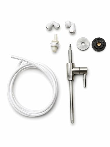Image of SS 304 Grade Faucet Tap for Cabinet RO Water Purifiers, Stainless Steel (1 /4 inch pipe)