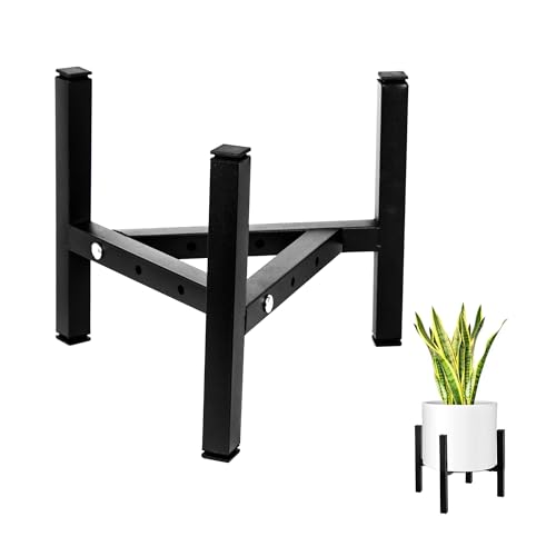Jinminamz Soporte Ajustable Para Plantas, Soporte Para Macetas De Hierro, Adecuado Para Macetas Con Un Diámetro Exterior De 20-32 Cm, Por Ejemplo, Para Su Uso En Jardines De Balcón