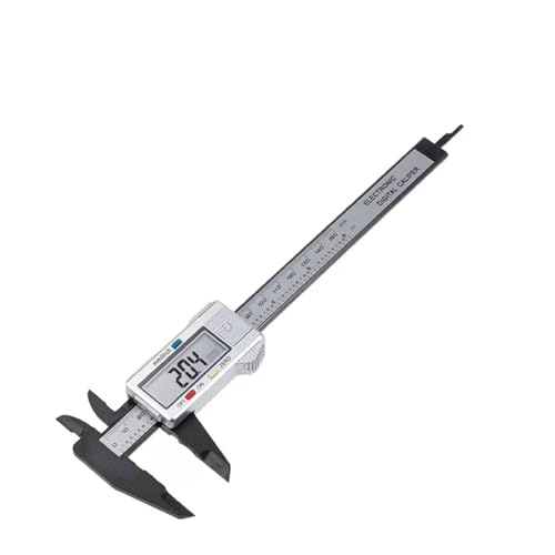Calibrador Digital de 150 mm: micrómetro Vernier de precisión, Herramienta de medición de Acero Inoxidable con Pantalla de fácil Lectura, mediciones precisas para Aficionados y Profesionales.
