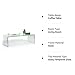 Tangkula Glass Coffee Table, 42.5