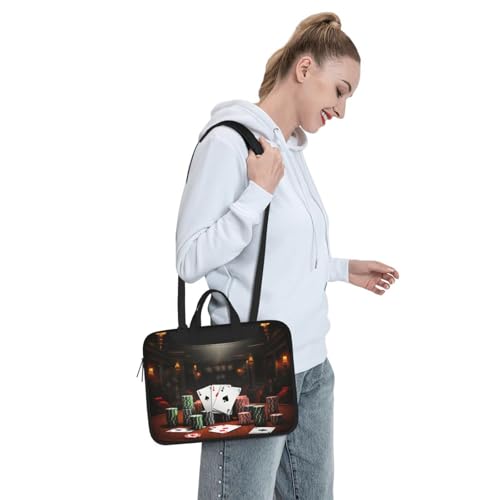 Bolso Maletín para Laptop 13 Pulgadas Poker Tournament miniatura 3