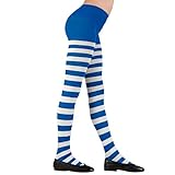 W WIDMANN MILANO Party Fashion - Strumpfhose gestreift für Kinder, Kostüm Zubehör für Hexen-, Marienkäfer-, Bienen-, Elfenkostüme, den Alltag uvm.