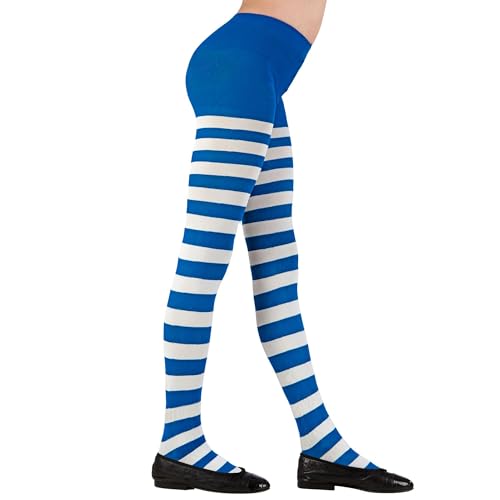 W WIDMANN MILANO Party Fashion - Strumpfhose gestreift für Kinder, Kostüm Zubehör für Hexen-, Marienkäfer-, Bienen-, Elfenkostüme, den Alltag uvm.
