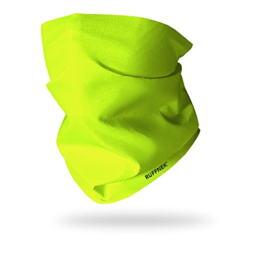Ruffnek FLUORESCENT HI-VIS VIZ YELLOW NECK WARMER/GAITER/SKI SCARF - MULTI HEADWEAR, Nightbright, High Visibility Safety Clothing - One Size