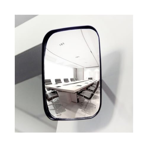 Auyyhuiガレージミラー 取付金具付け 道路 曲がり角 カーブミラー 家庭用 安全ミラー カーブ ミラー 駐車場 車庫用 衝突防止 事故防止、道路反射鏡 屋外 室内 ミラー ガレージ 角型 丸型 出庫時の死角、安全確認に最適、取付も簡単 (長方形16x