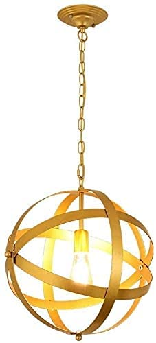 Lámpara pájaro jaula globo E27 decorativa para sala de estar y comedor retro industrial 3