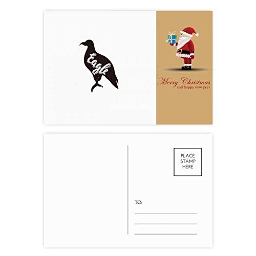 Cartes postales père Noël noir et blanc Eagle pour envoyer vos vœux familiaux avec style
