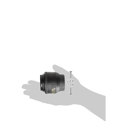 Nikon AF-S DX NIKKOR 35mm f/1.8G Lens with Auto Focus for Nikon DSLR Cameras, 2183, Black