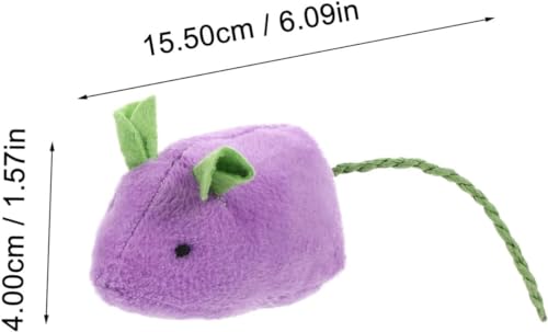 Image of Woofy 2 pcs Plush Mouse Cats Rattling Mice Amusement Toys Catnip Mice Toys Cat Mice Toys Kitten Stuffed Animal Toy Cat Catching Toy Mouse - Color May Vary