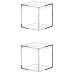 Dayaanee Acrylic Box with Lid Acrylic Plastic Square Containers, Plastic Square Cube with Lid Storage Box 5.9x5.9x5.9 Inches for Candy Pill and Tiny Jewelry