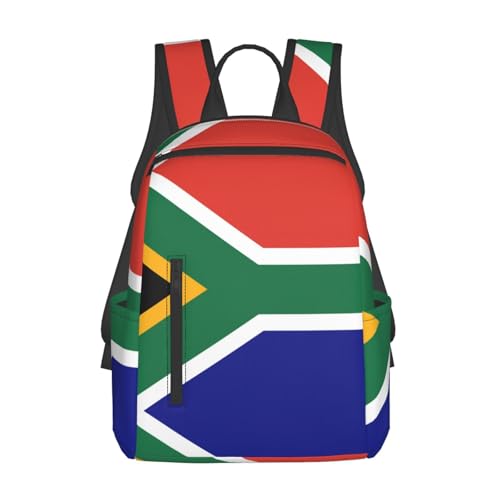 Sac à dos travail et voyage au motif drapeau sud-africain léger
