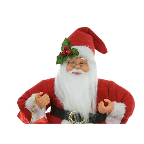 Papai Noel Sentado Vermelho e Branco 30CM Florarte 57167
