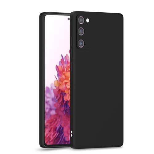 Image of Outlouders Back Cover for Samsung Galaxy S20 FE 5G | Camera Protection | Durable Soft Matte Silicone Bumper Case (Black)