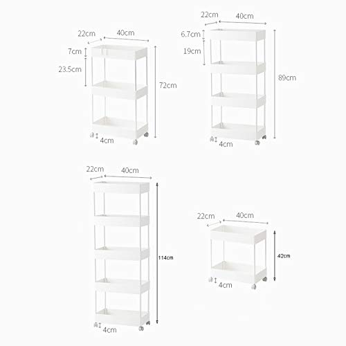 Carrinho de cozinha de 2/3/4/5 camadas, carrinho de armazenamento, prateleira organizadora multiuso