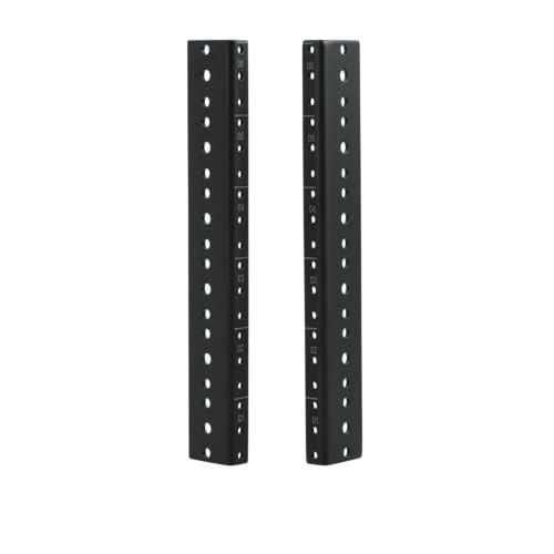 Gator Rackworks Heavy Duty Steel Rack Rail Set, 6U Rack Size (GRW-RACKRAIL-06U)