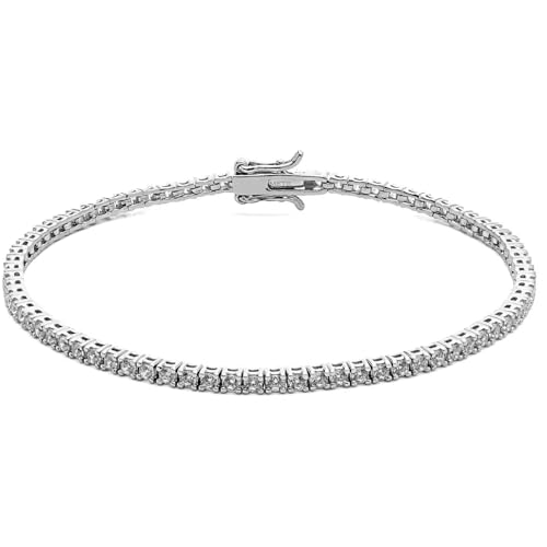 Bracelet tennis pour homme Comete UBR994M19 argent pierres 2 mm cadeau idoine