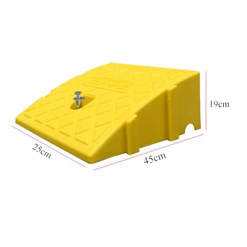 Tapete de rampa clip-on para bordillo 25x45x19cm amarillo miniatura 2