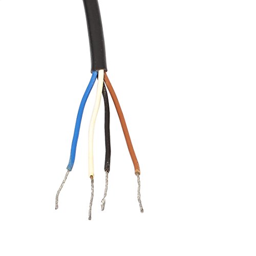 Image of uxcell M8 2m Male Right Angle 4 Pin Connector Aviation Plug Electrical Cable