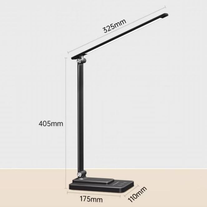 Lampada da studio Lampada da scrivania a LED, Lampada da scrivania dimmerabile, 5 colori chiari e regolazione continua, Lampada da tavolo pieghevole con controllo touch, Timer automatico, Funzione di
