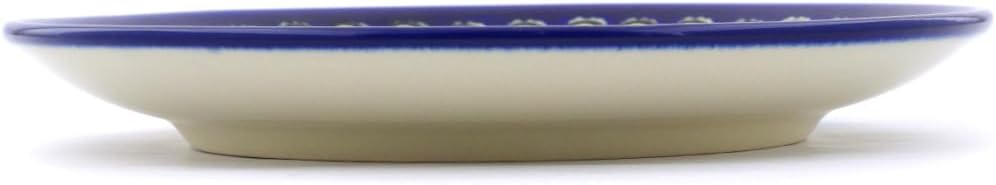 Polmedia Polish Pottery Dessert Plate - Stargazer Fields Pattern Handmade in Boleslawiec Poland + Certificate of Authenticity