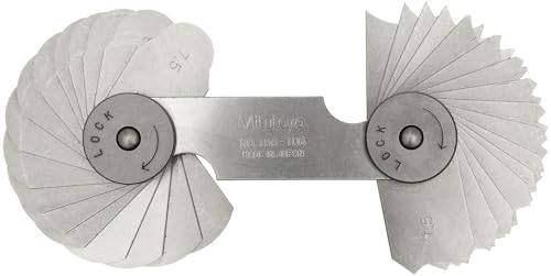 Calibre à rayon Mitutoyo 186–106 pour mesurer les congés de raccordement difficiles 7.5 à 15mm