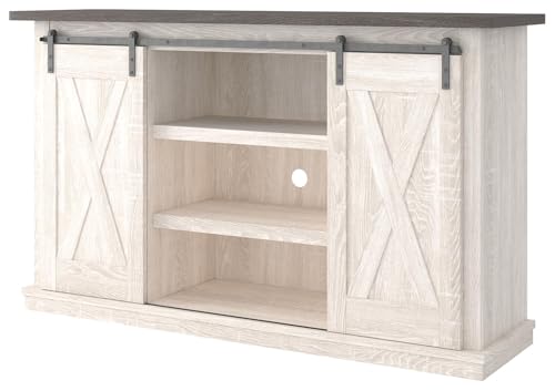 Signature Design by Ashley TV Stand with Storage, 54" Farmhouse Barn Door - image 4