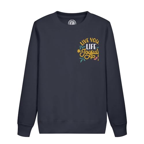 Sweatshirt enfant Live Your Life Joyfully en coton pour fille et garçon