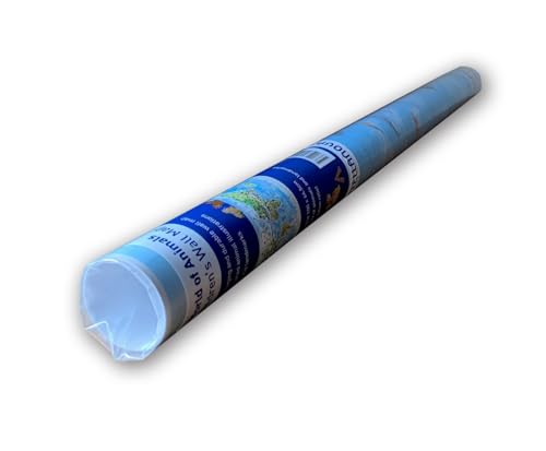 Children's Wall Map: World of Animals: Beautiful wall map ideal for a classroom or a bedroom