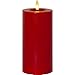 Produktbild Star Trading 061-45 LED-Wachskerze "Flamme Flow" rot, ca. 17,5x7,5 cm, naturgetreue Flamme, Batterie, Timer, Vierfarb-Karton