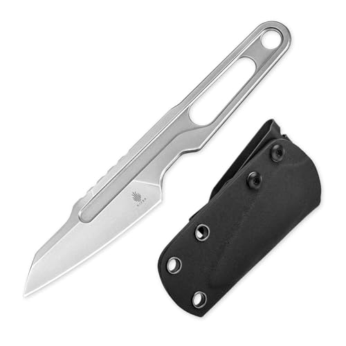 Kizer Cobbler Fixed Blade Knife with Sheath, 2.89 Inch D2 Steel Lightweight EDC Knife, D2 Handle Fixed Blade Hunting Knives, Small Survival Camping Knives, 1057A1