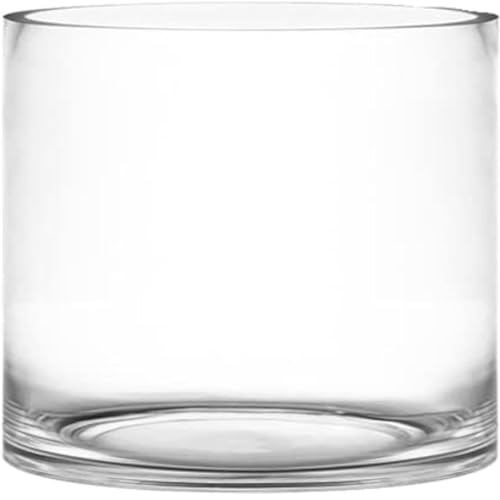 CYS Excel Glass Cylinder Vase – 7' Wide x 6' Tall |...