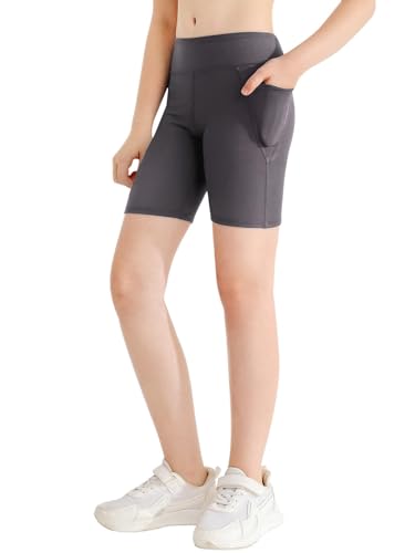 Patgoal Mädchen Sportliche Shorts Grau 12-13 Jahre