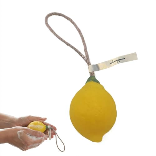 Sapone A Forma Di Limone Con Cordicella, Saponi Artigianali Fai Da Te A Forma Di Grappolo Di Limoni, Per Viso, Corpo, Doccia E Mani, Regalo Per Donne E Uomini (A)