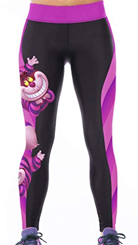Aventy Damen Supernova Einhorn Digital Printed Tight Leggings Stretchy Hose Skinny Pants Workout, Spleißen Tier, One size