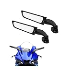 Motorcycle Mirrors Motorcycle Mirrors Stealth Winglets Mirror To Rotate Adjustable Mirrors For YZF R6 R1 R25 R3 R125 R15 For GSXR 600