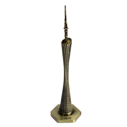 El Mejor Listado de Edificios . 41 Ciieeo Modelo De Torre De Guangzhou Ornamento De La Torre De Porcelana Edificio De La Torre De Metal Recuerdos De China Familiar Viajar