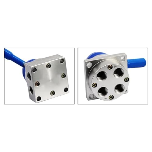 Vanne pneumatique 1/4" K34R6-8D en alliage haute précision - 6