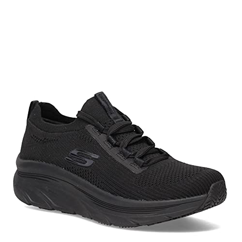 Skechers Women's Work Relaxed Fit: D'Lux Walker SR-Ozema Slip-On Sneakers, Black, 6