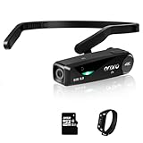 ORDRO EP6 Plus 4K Video Camcorder Wearable Vlog Camera, Vlog Video Camera UHD 1080P 60FPS Hands-Free Head Mounted Camera with EIS 6.0 Anti-Shake, 32G Micro Memory Card, Smart Remote