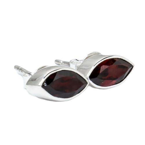 Boucle d'oreille grenat rouge naturel rare 11 mm, le bijou idéal pour illuminer vos journées