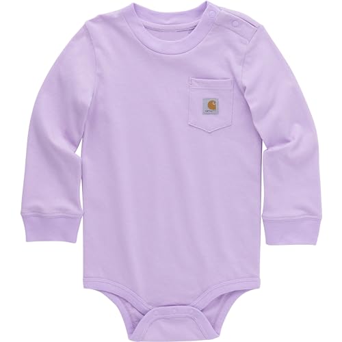Image of Carhartt Unisex Baby Long-Sleeve Pocket Bodysuit