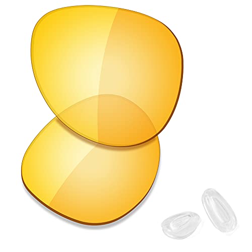 Image of SAUCER Premium Replacement Lenses & Nosepads for Oakley Elmont L OO4119 60mm Sunglasses