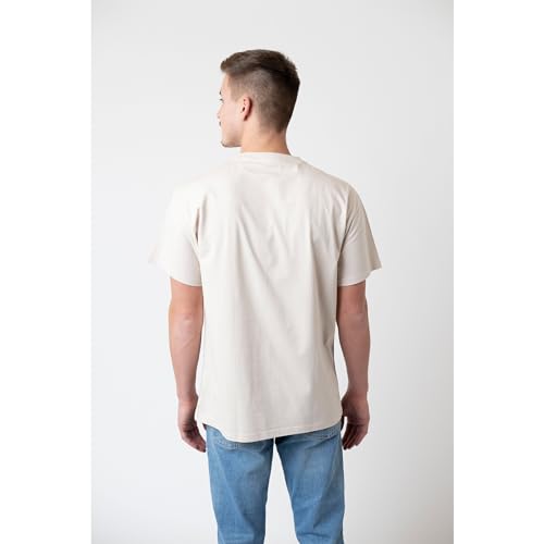 T-shirt Bavarian Caps Pilgerreise M en maille premium hellbeige