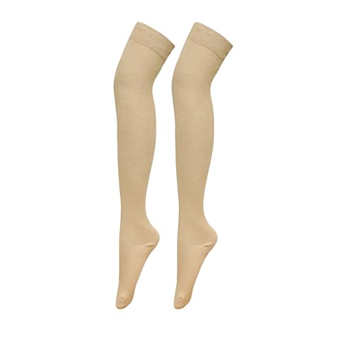Image of Bestjybt Women Thigh High Socks Cotton Warm Long Over Knee High Stockings