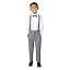Grey & White Set W/Medium Grey Suspenders
